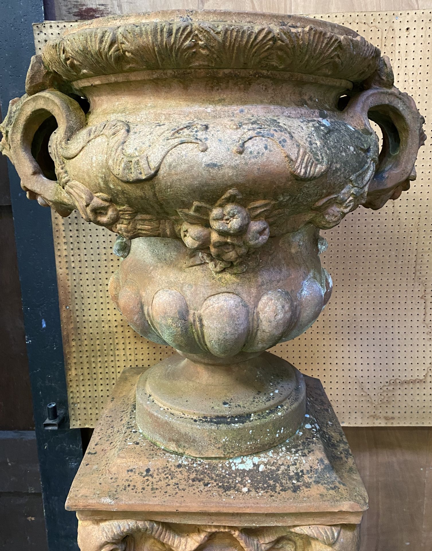 Pair of terracotta campagna form urns. From the Estate of Dame Mary Quant - Image 4 of 14