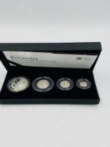 Royal Mint 2008 Britannia four coin silver proof set