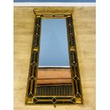 Gilt framed pillar mirror. From the Estate of Dame Mary Quant