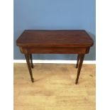 Mahogany fold top table