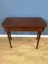 Mahogany fold top table