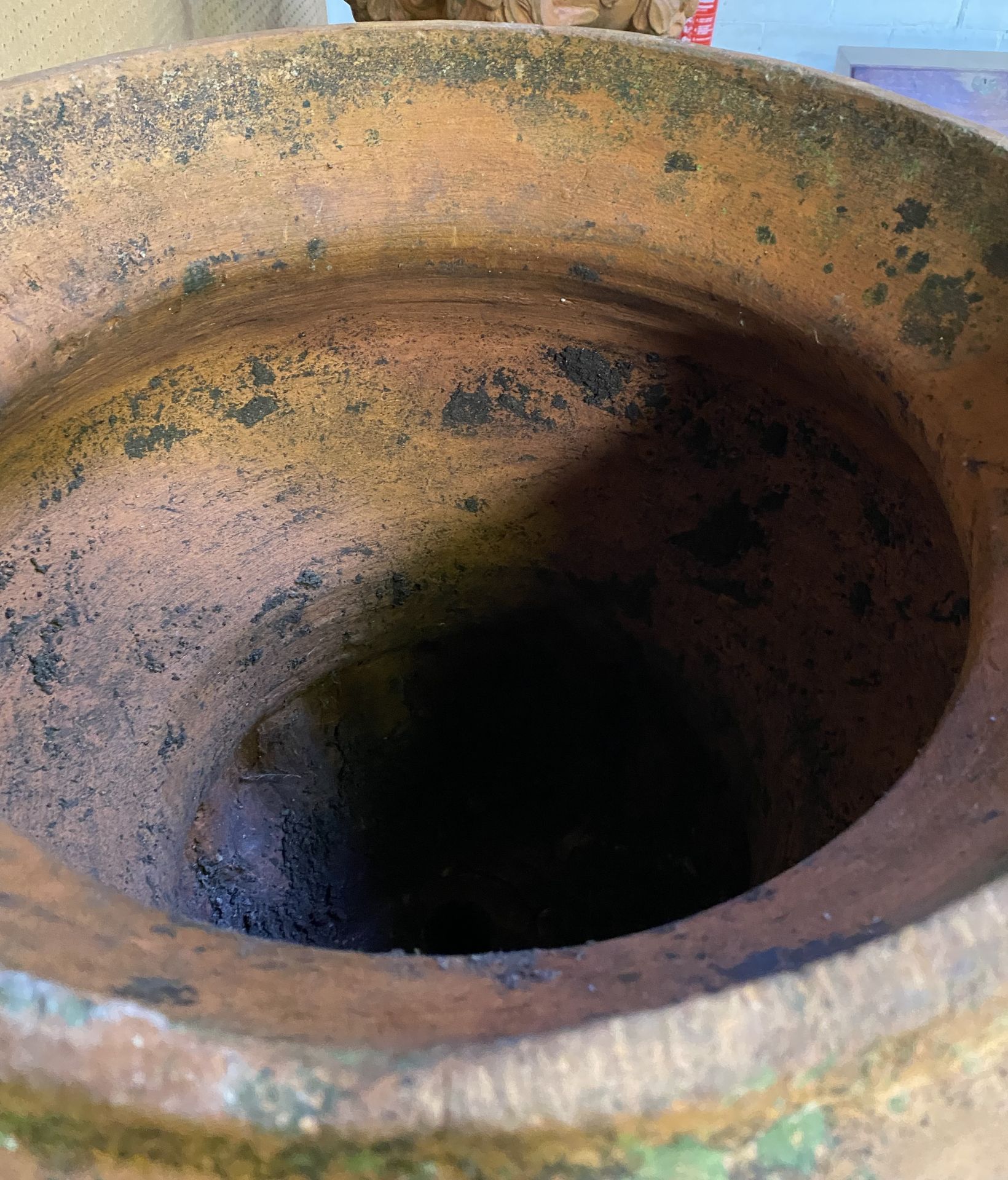 Pair of terracotta campagna form urns. From the Estate of Dame Mary Quant - Image 10 of 14