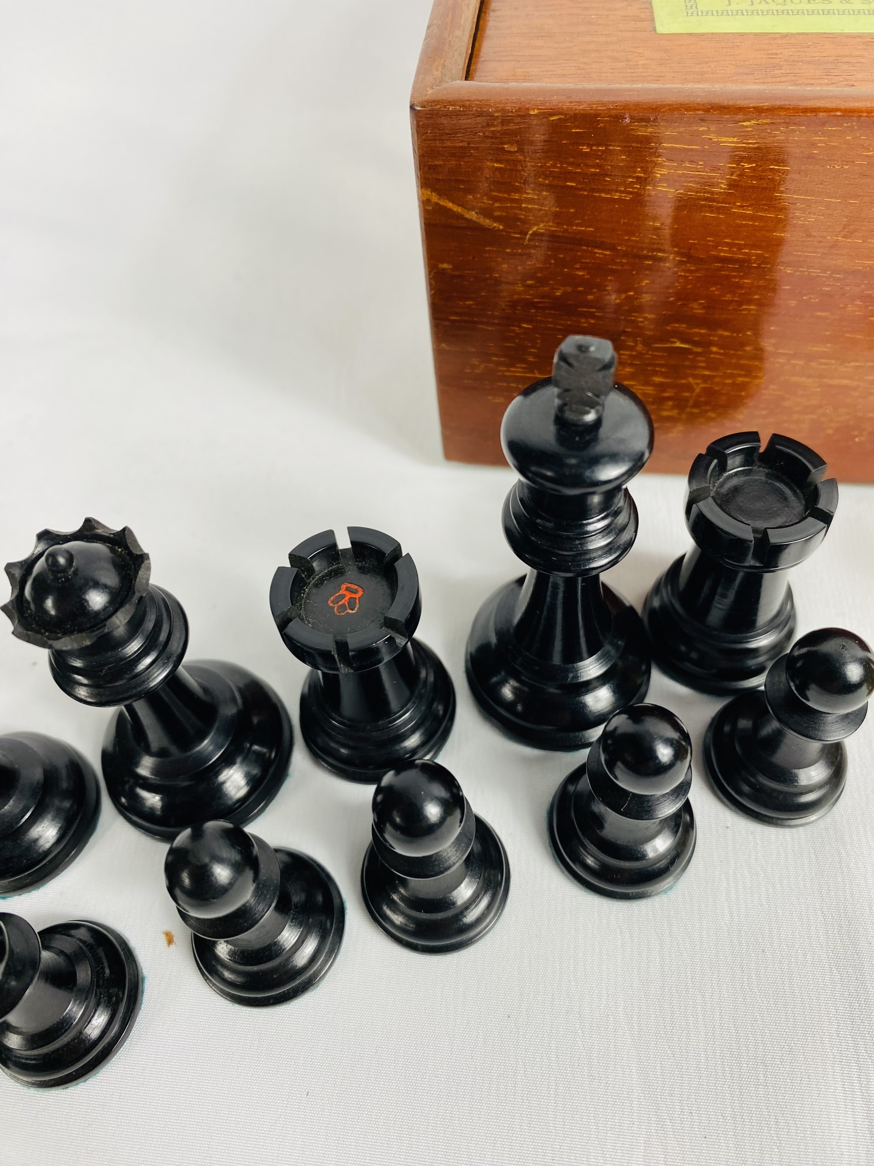 Jacques and Son Staunton style chess set - Image 3 of 5