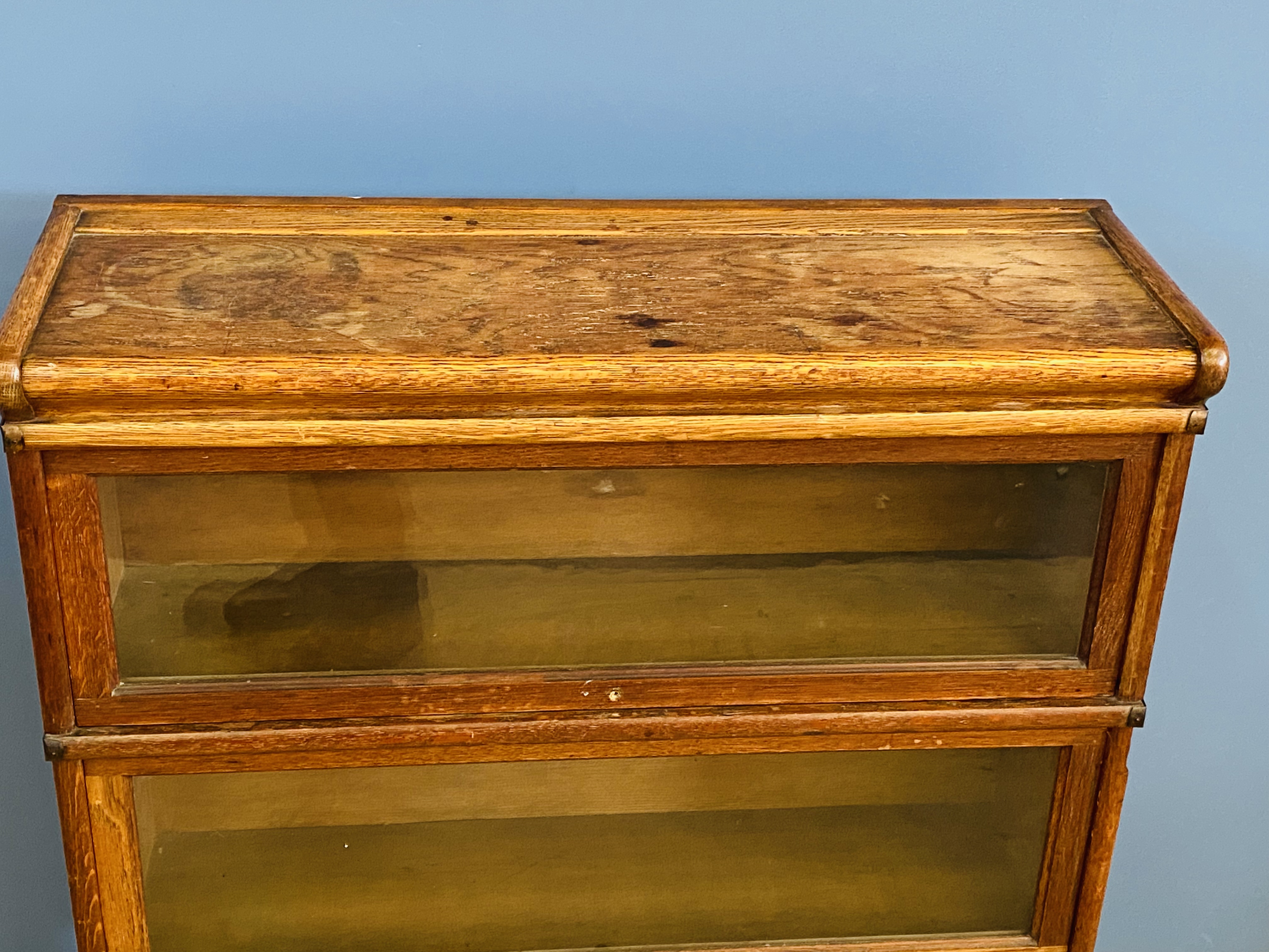 Three tier Globe-Wernicke bookcase - Image 5 of 5