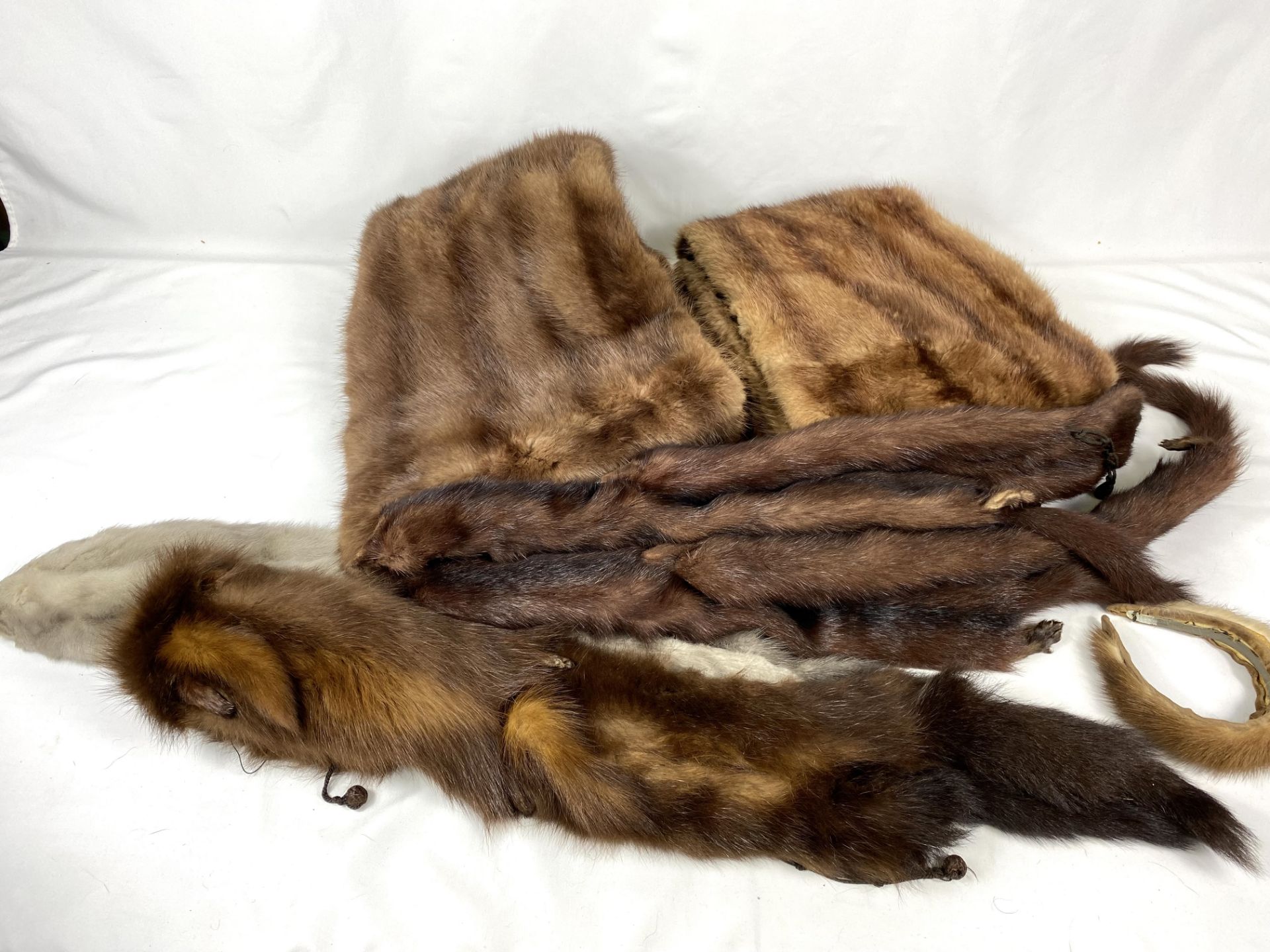 Two fur stoles