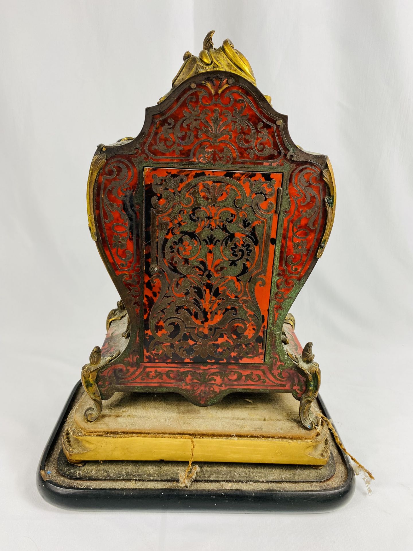 Victorian boulle work clock - Image 6 of 7