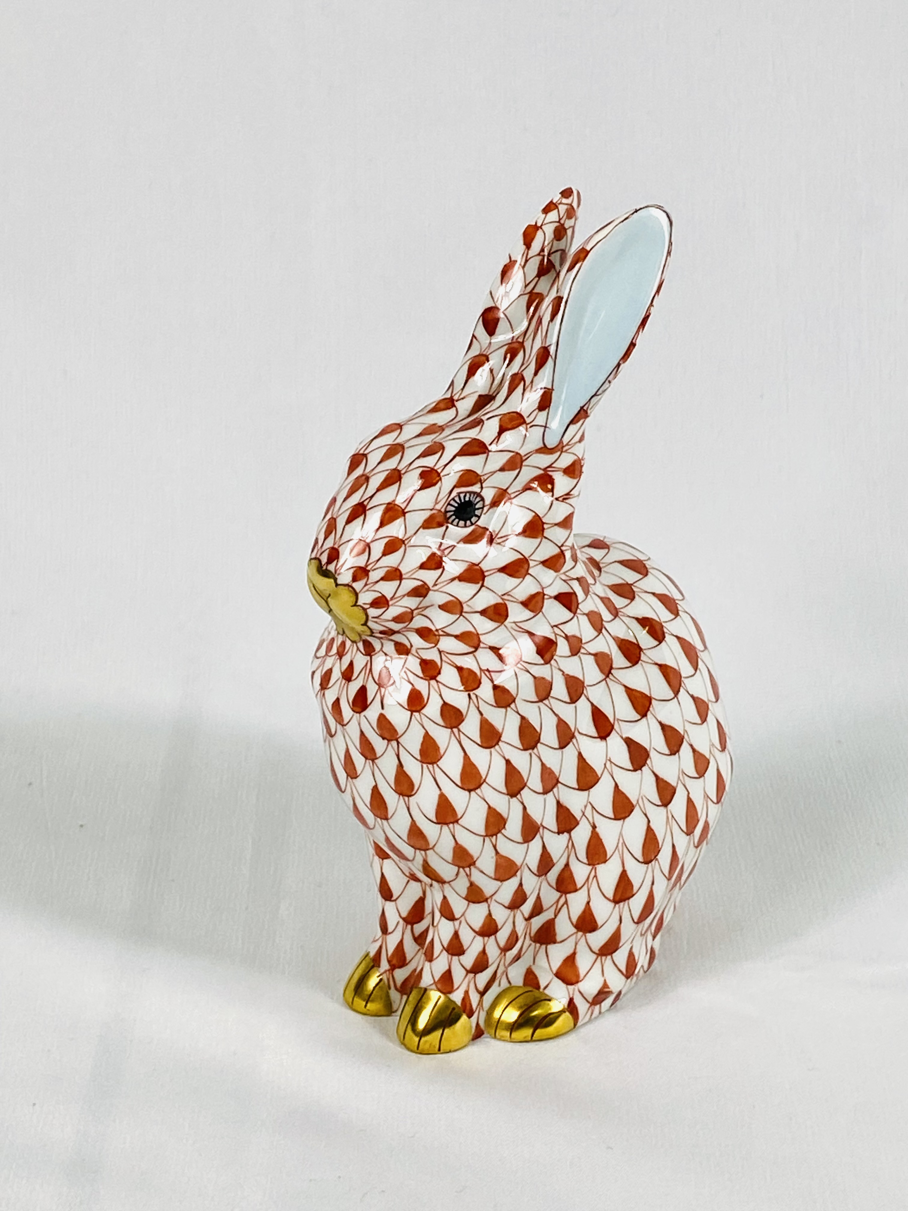 Herend porcelain rabbit - Image 4 of 4