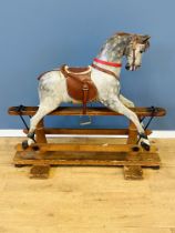 Wooden rocking horse. From the Estate of Dame Mary Quant