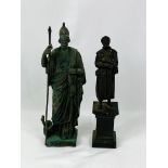 Two spelter figurines. From the Estate of Dame Mary Quant