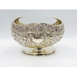 Victorian silver bonbon dish, London 1897