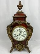 French Palais Royal wood and ormolu mantel clock. From the Estate of Dame Mary Quant