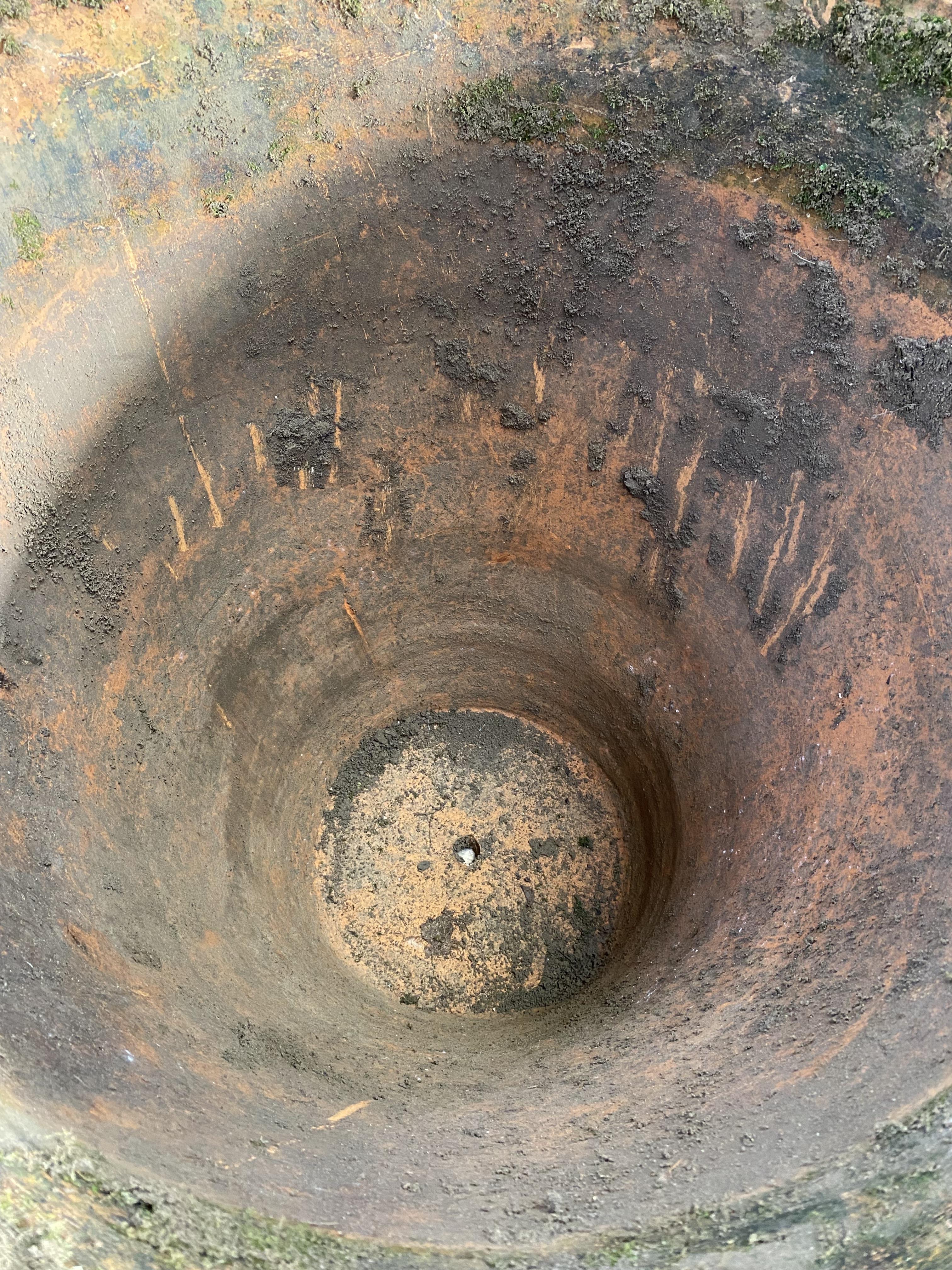 Terracotta pot with swag decoration. From the Estate of Dame Mary Quant - Image 5 of 5