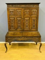 18th century continental oak clerks desk
