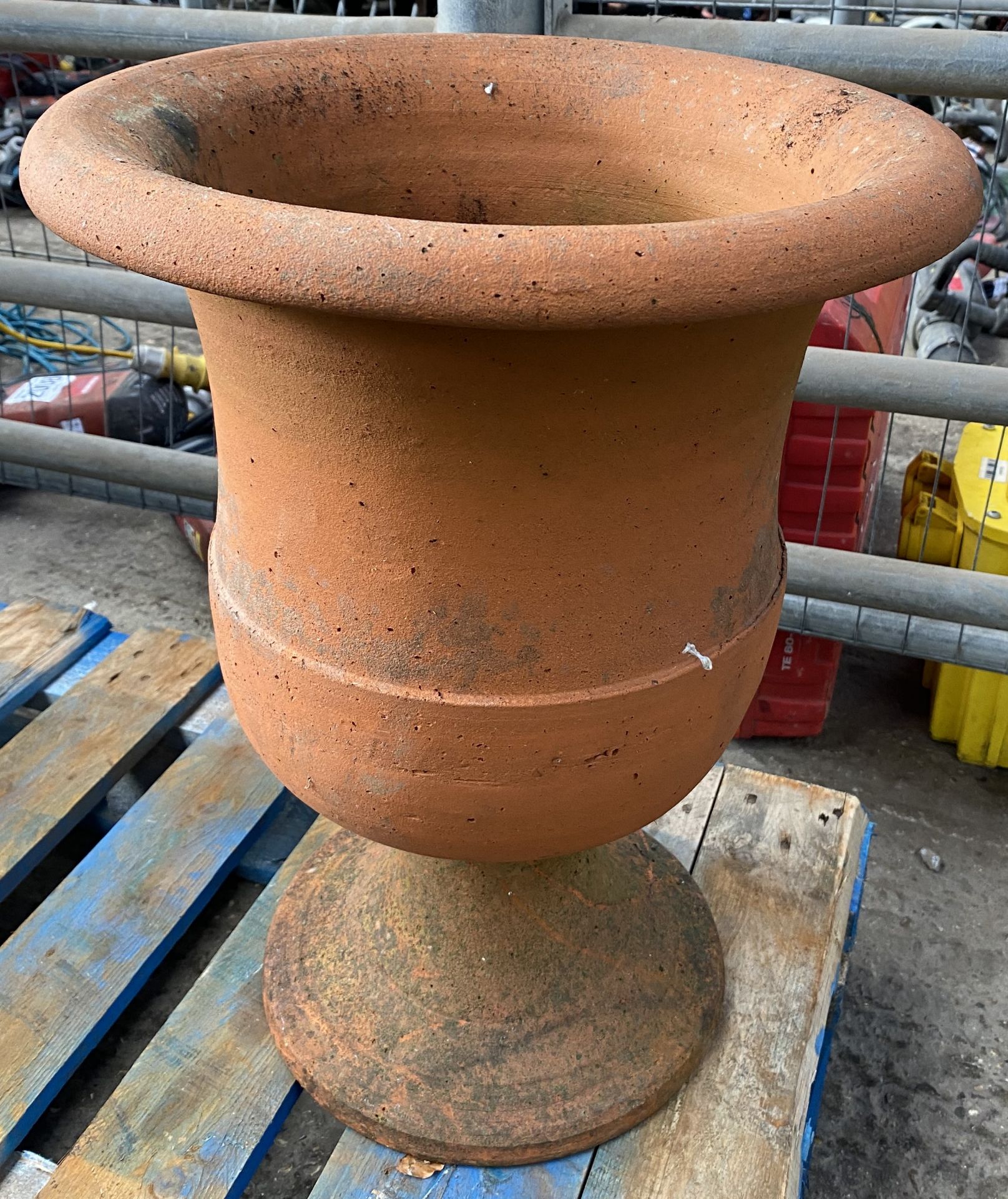 Terracotta urn planter. From the Estate of Dame Mary Quant - Image 2 of 3