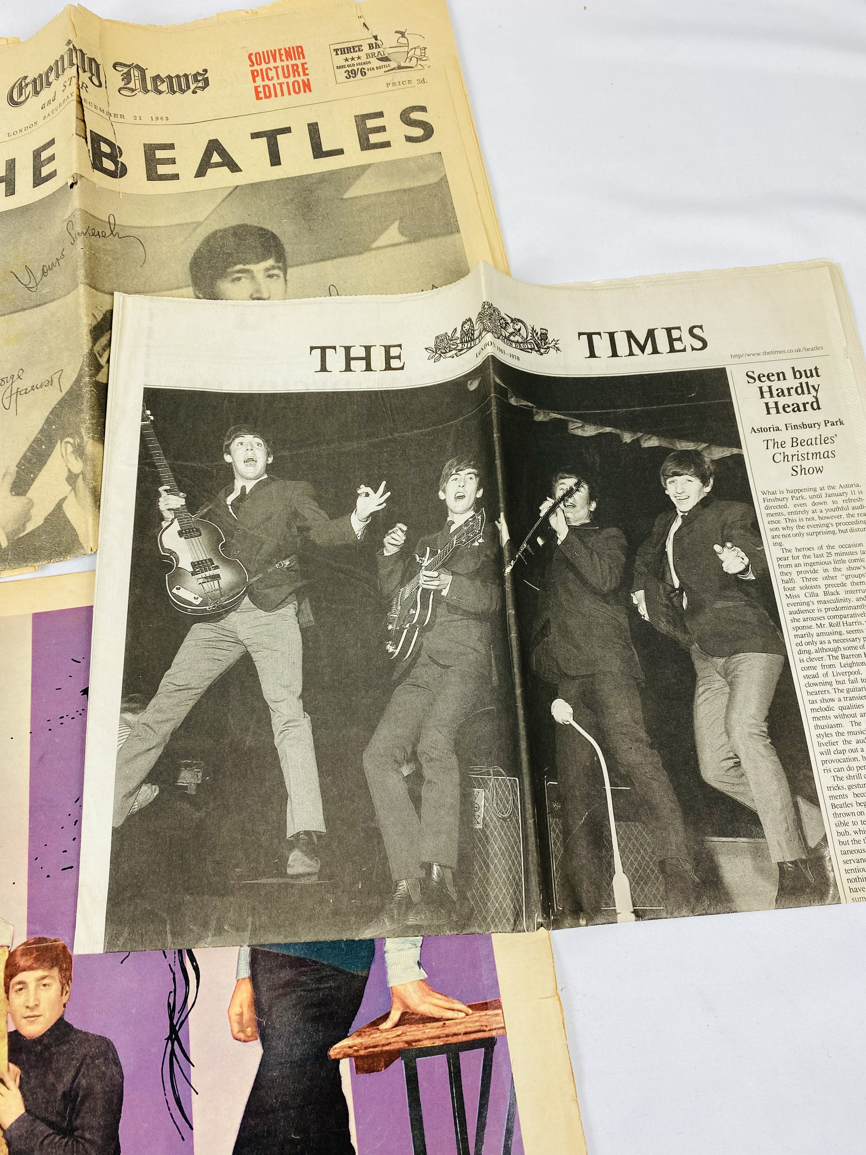 A quantity of newspapers and magazines of Beatles interest. - Image 2 of 5