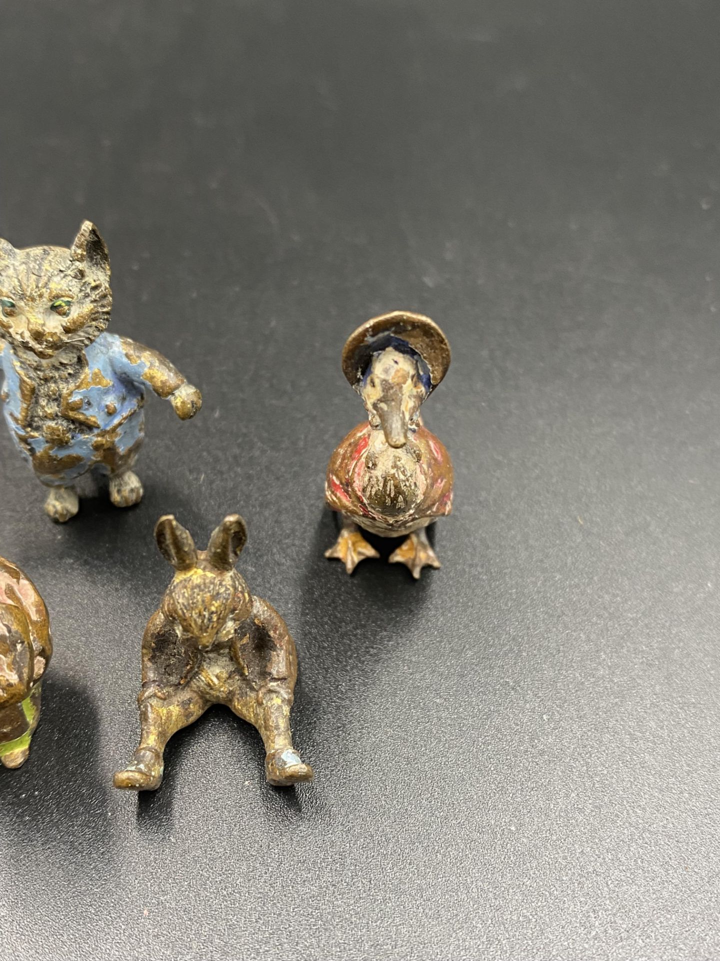 Five cold painted bronze Beatrix Potter figures - Image 5 of 6