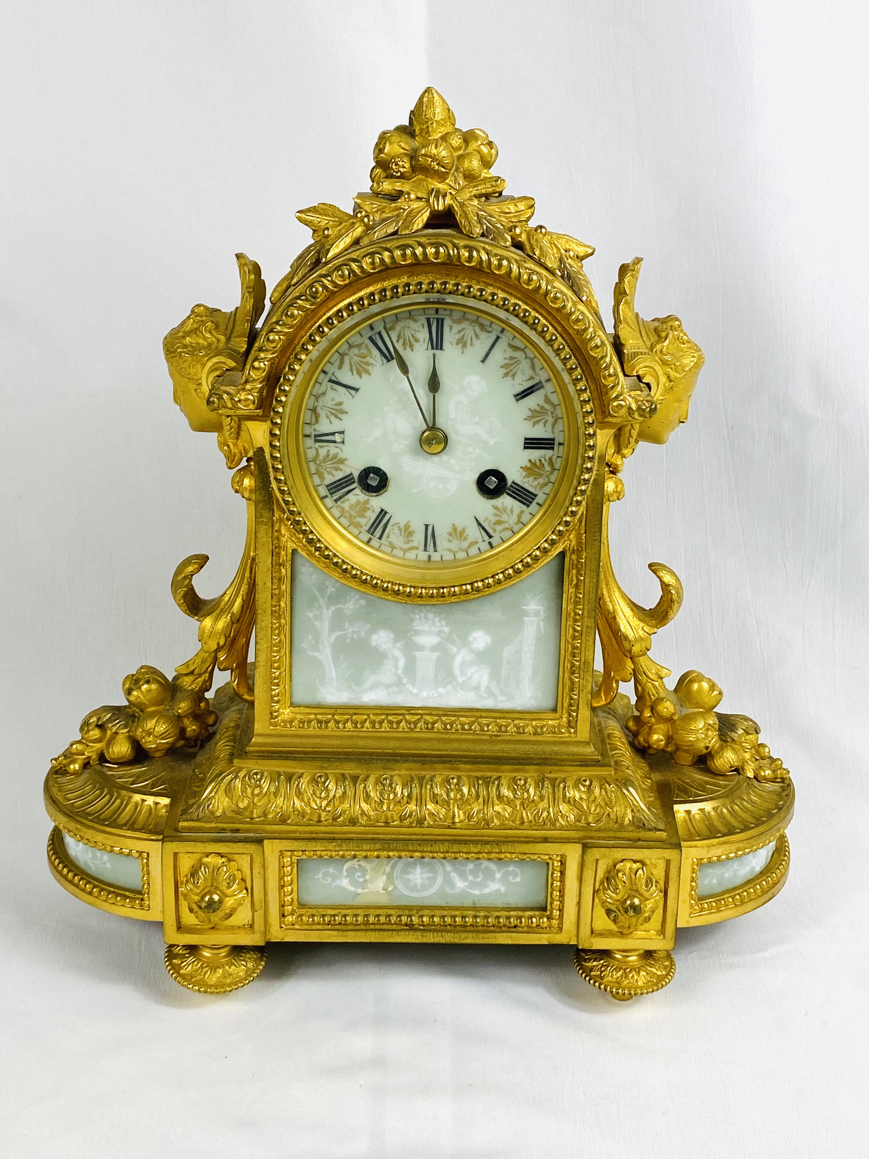 French ormolu mantel clock