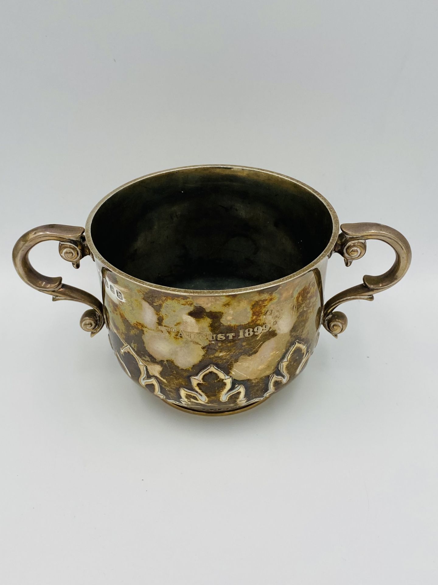 A silver two handled cup . From the Estate of Dame Mary Quant - Image 4 of 4