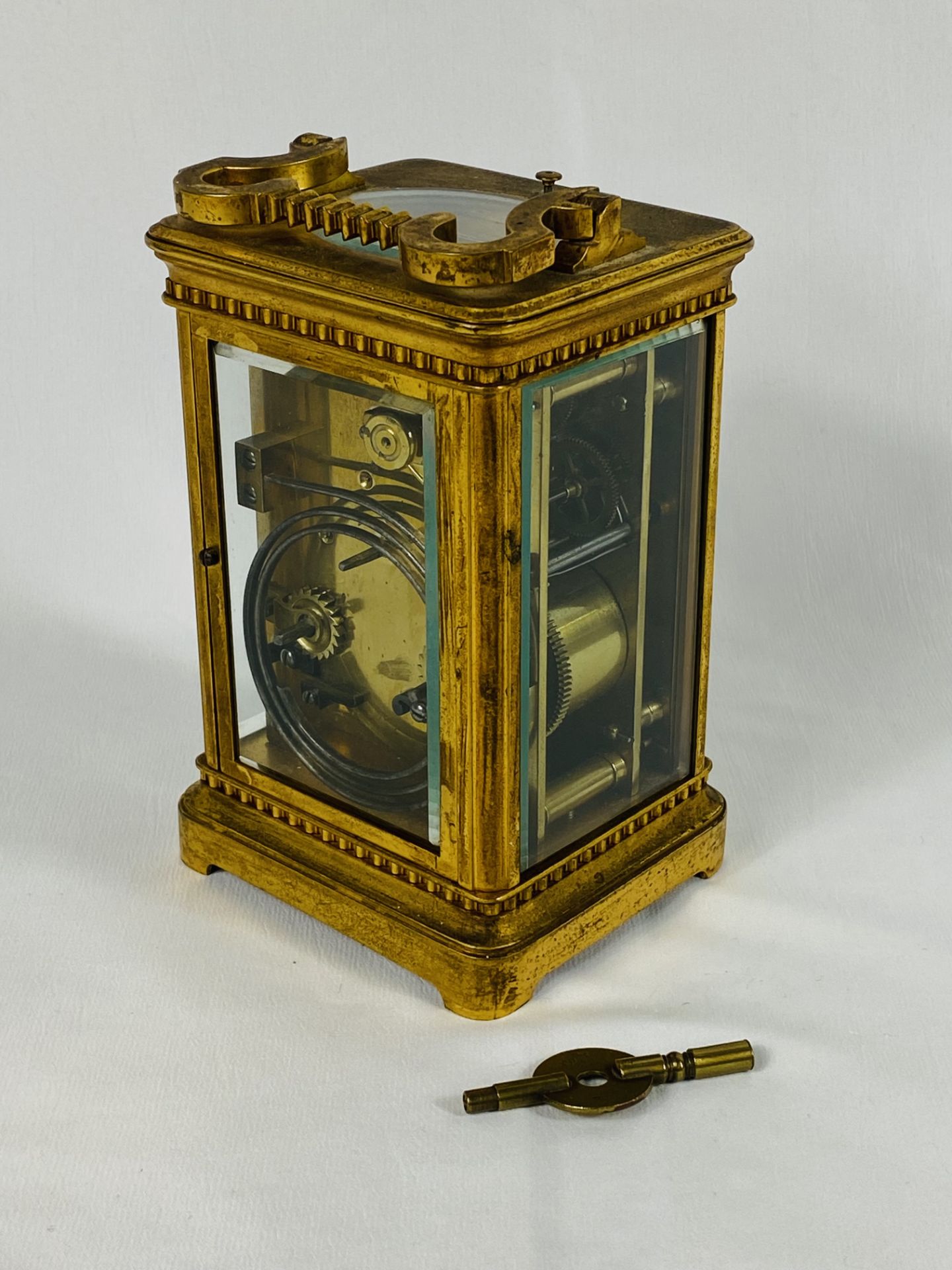 Brass carriage clock - Image 4 of 4