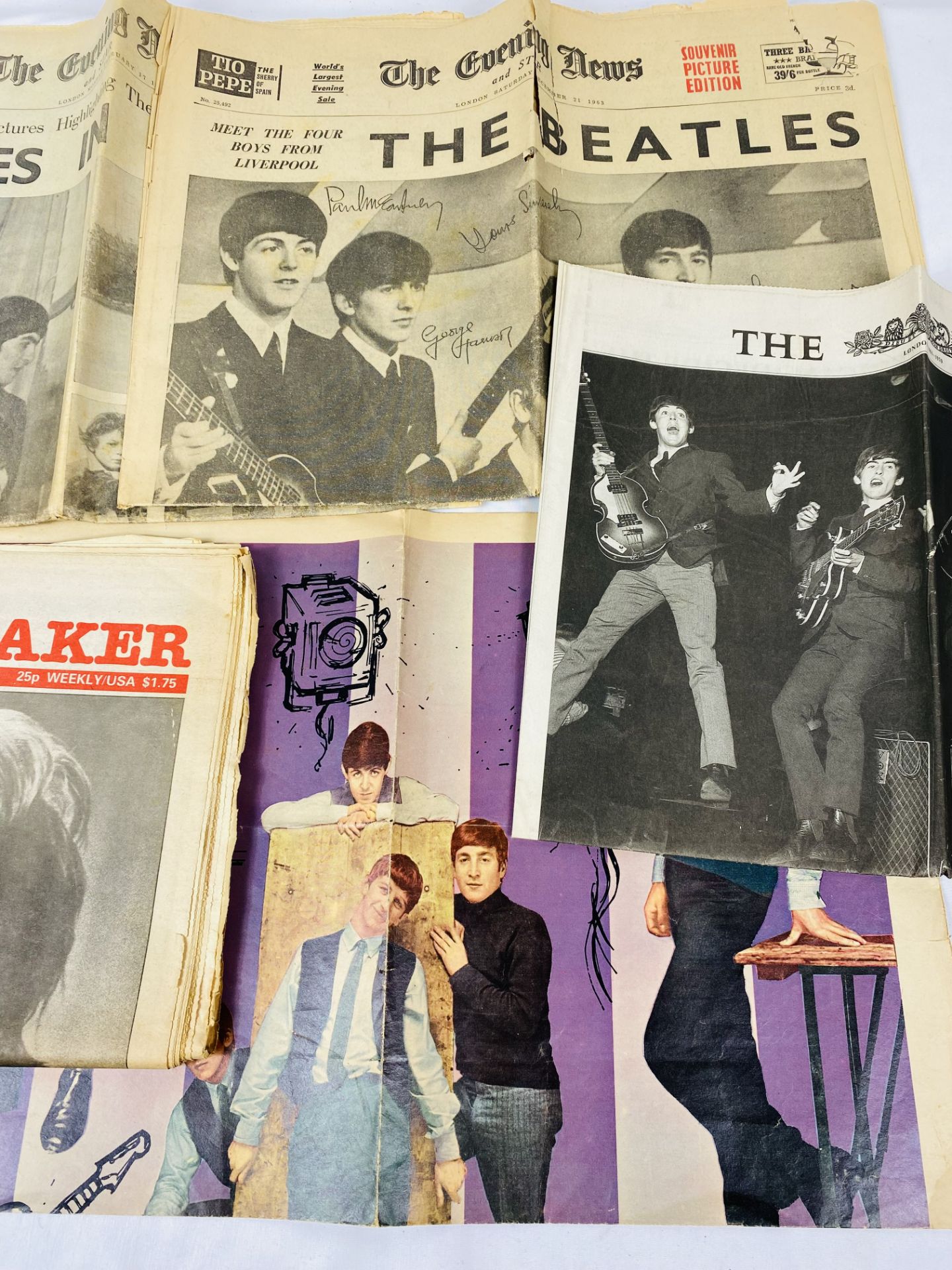 A quantity of newspapers and magazines of Beatles interest. - Image 3 of 5