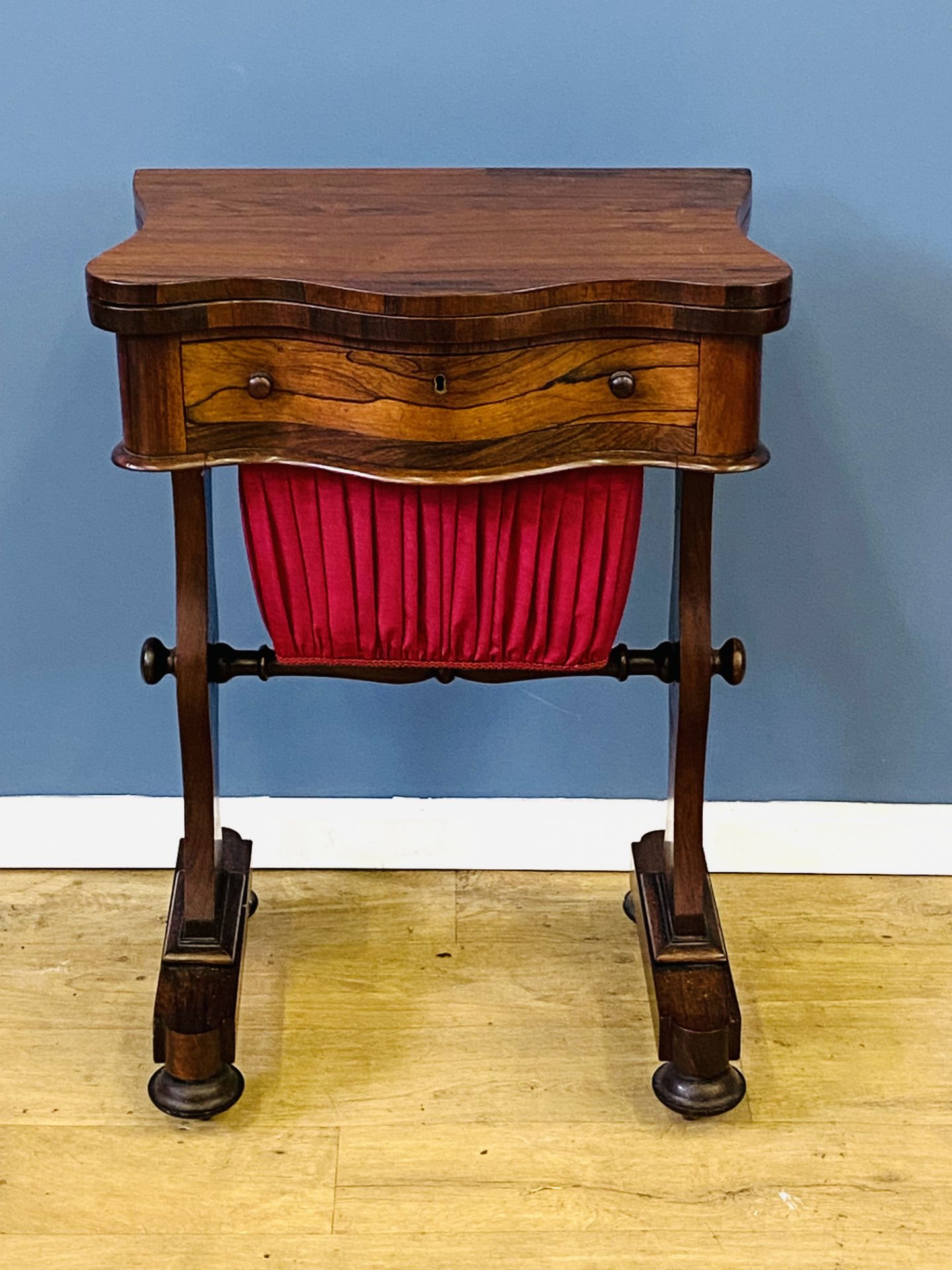 Rosewood veneer games table