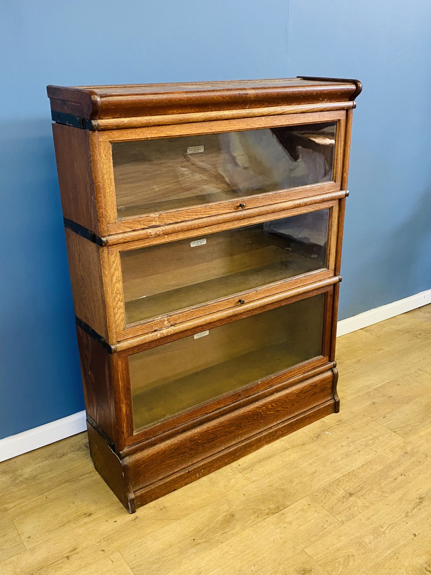 Three tier Globe-Wernicke bookcase - Image 2 of 5