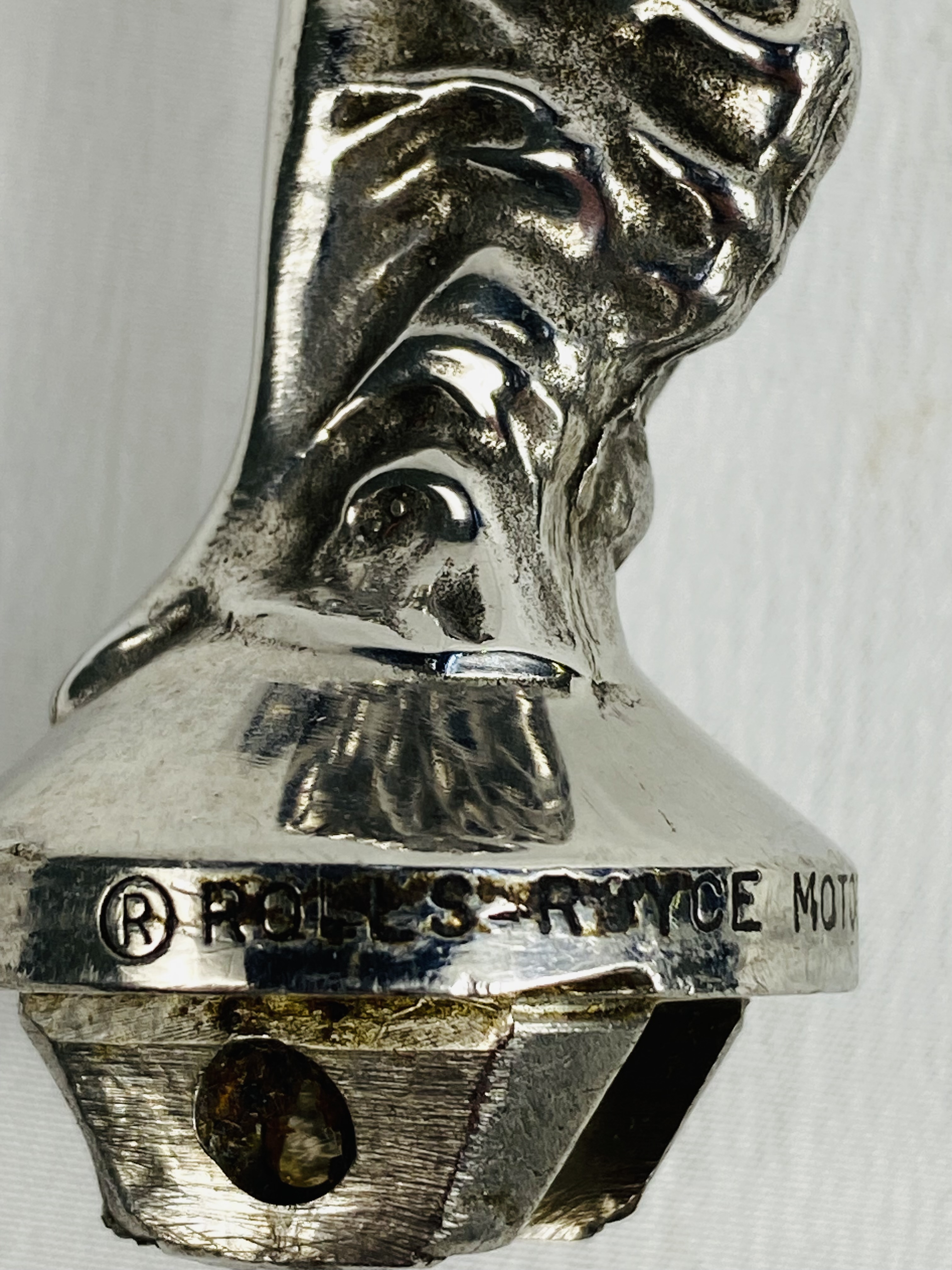 Rolls Royce Spirit of Ecstasy chrome car mascot - Image 3 of 4