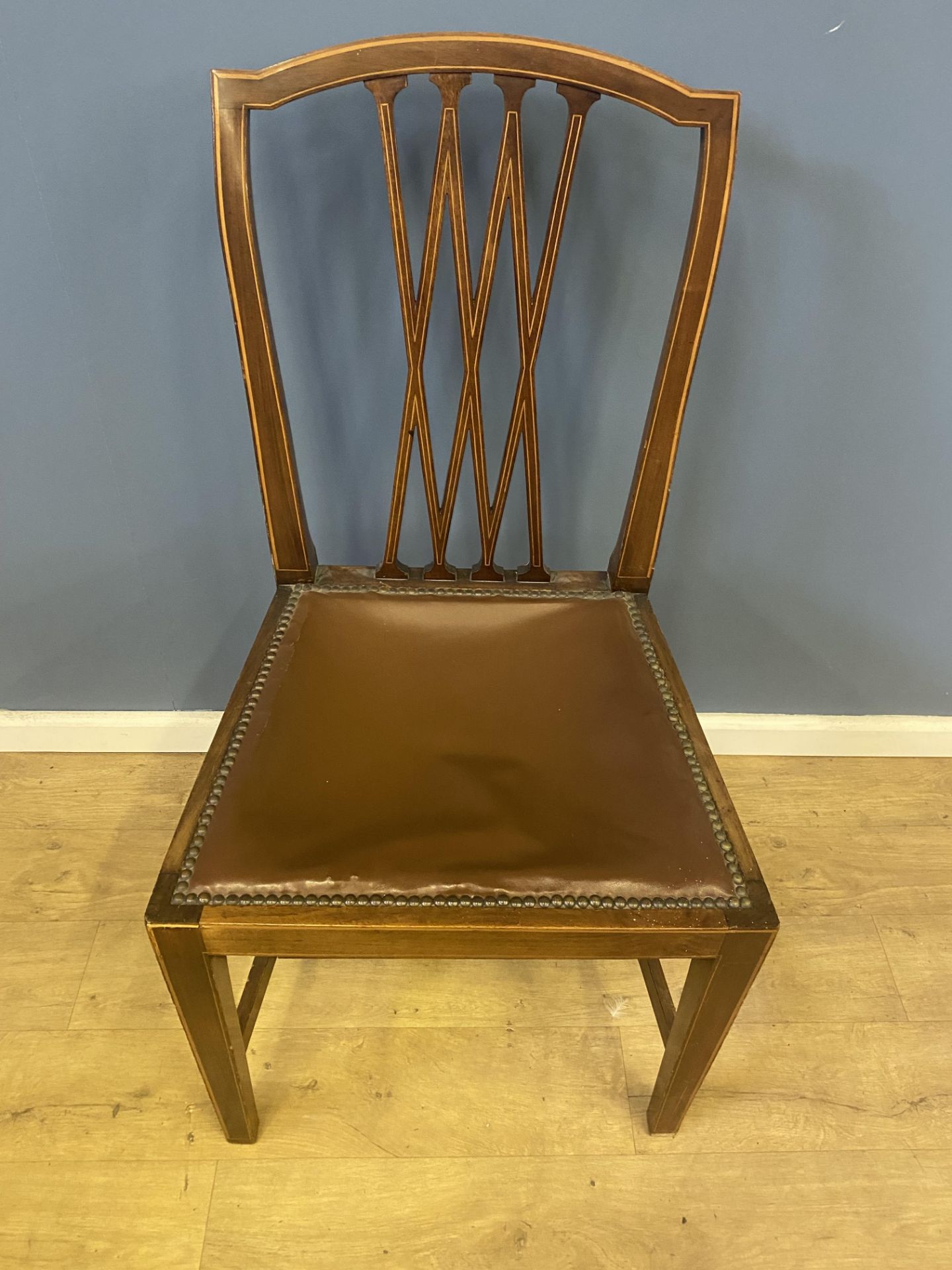 Two Mahogany dining chairs - Image 2 of 4