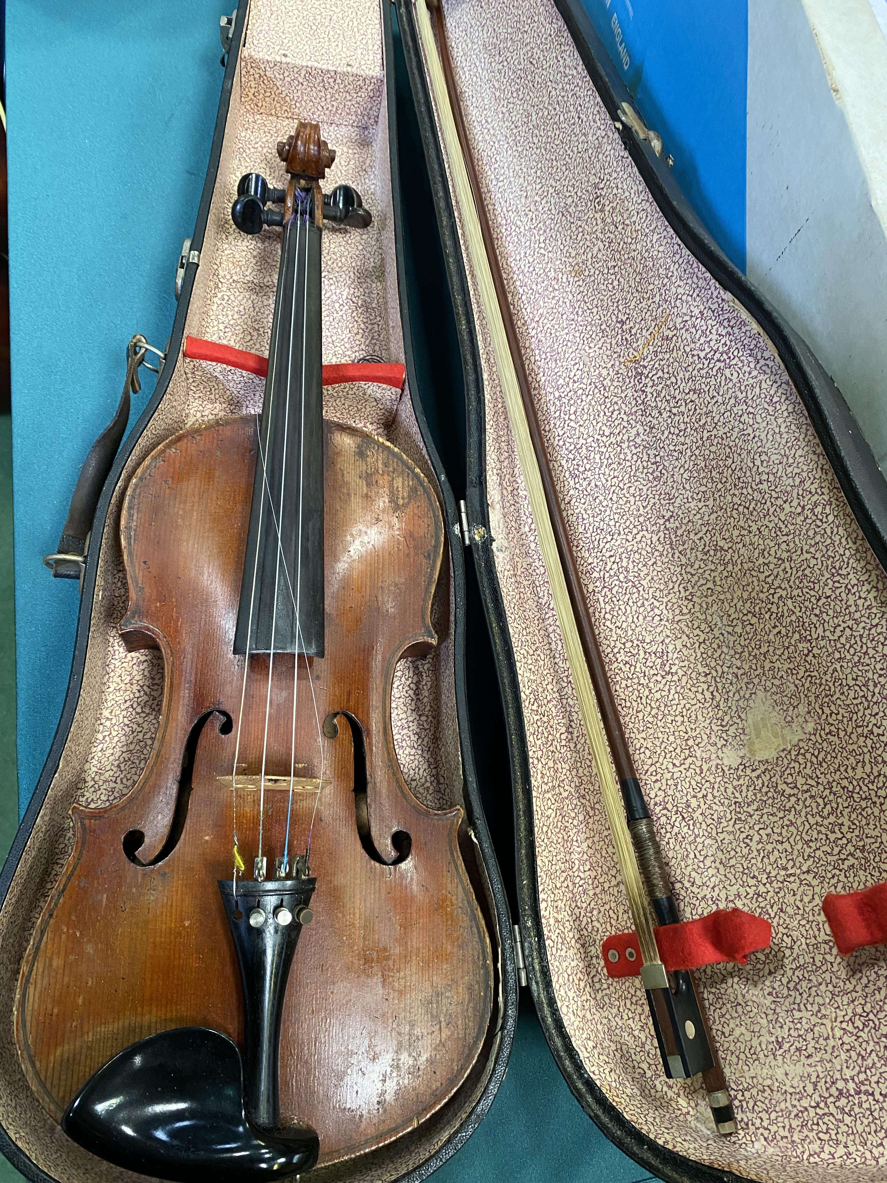 Three violins in hard cases - Image 3 of 3
