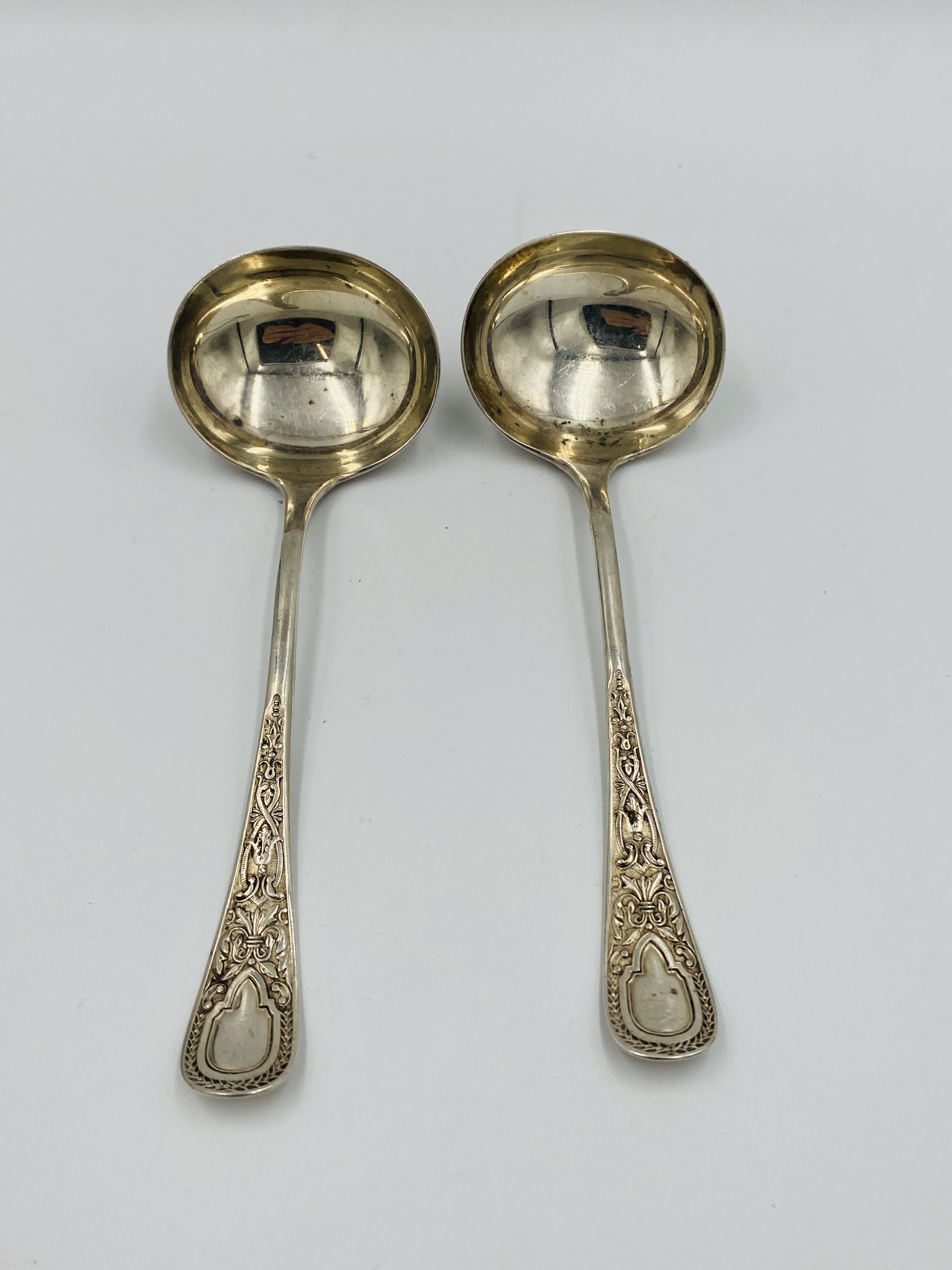 Pair of silver sauce ladles - Image 3 of 4