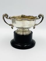 Silver trophy on stand, Birmingham 1936