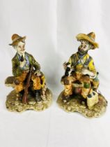 Two Capodimonte figures