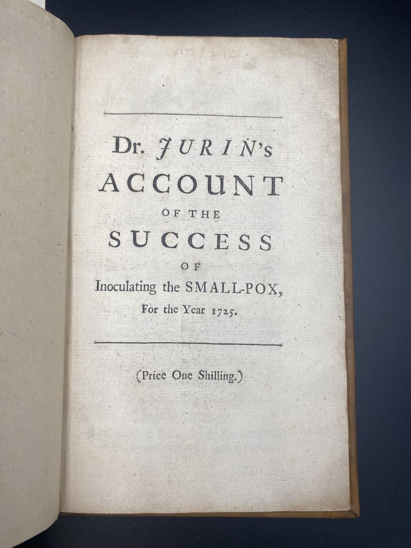 An Account of the Success of Inoculating the Small-Pox in Great Britain for the Year 1725 - Image 5 of 7