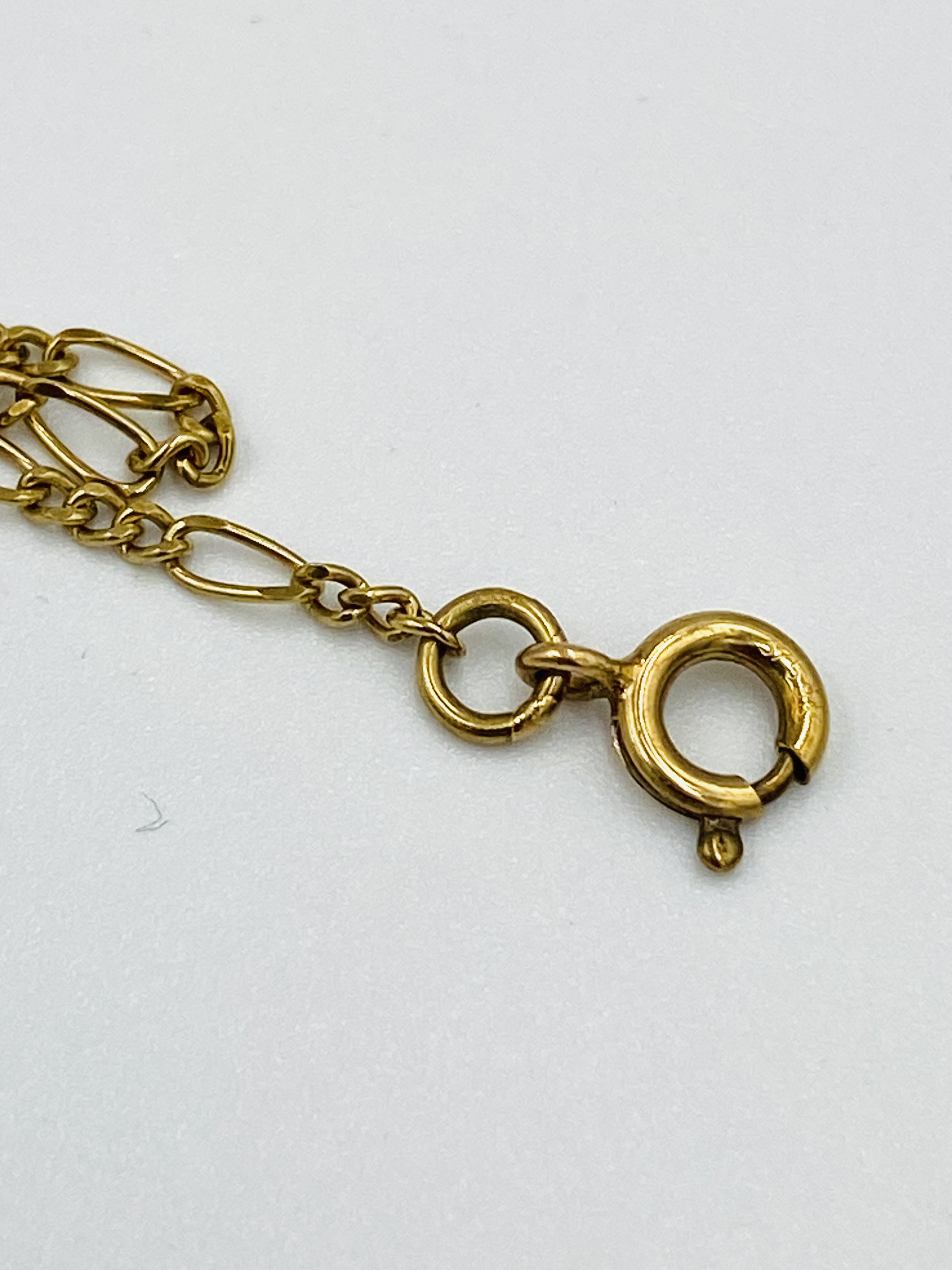 9ct gold link chain - Image 3 of 4