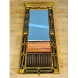 Gilt framed pillar mirror. From the Estate of Dame Mary Quant