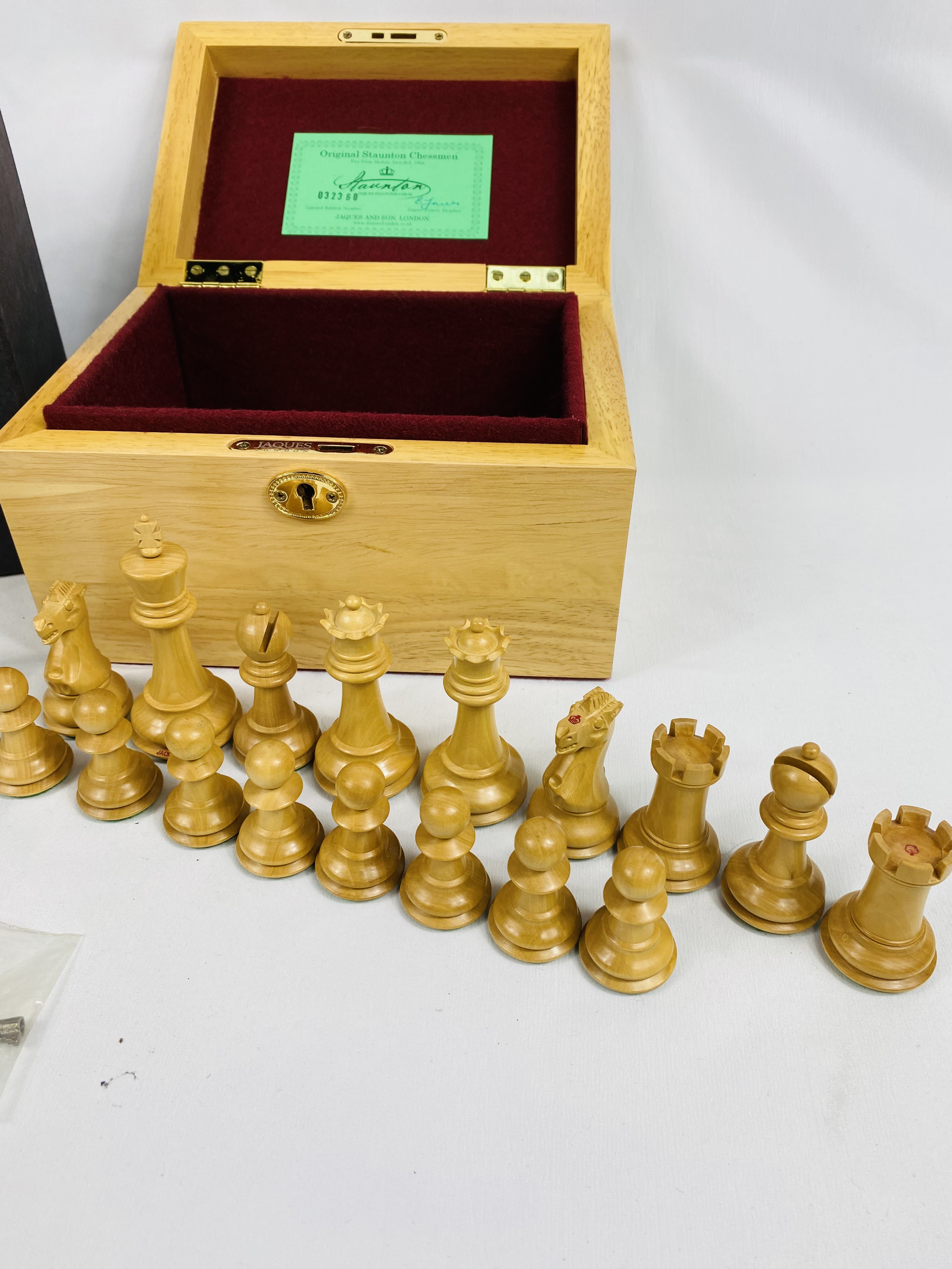 Jacque and Son Staunton limited edition chess set - Image 2 of 5