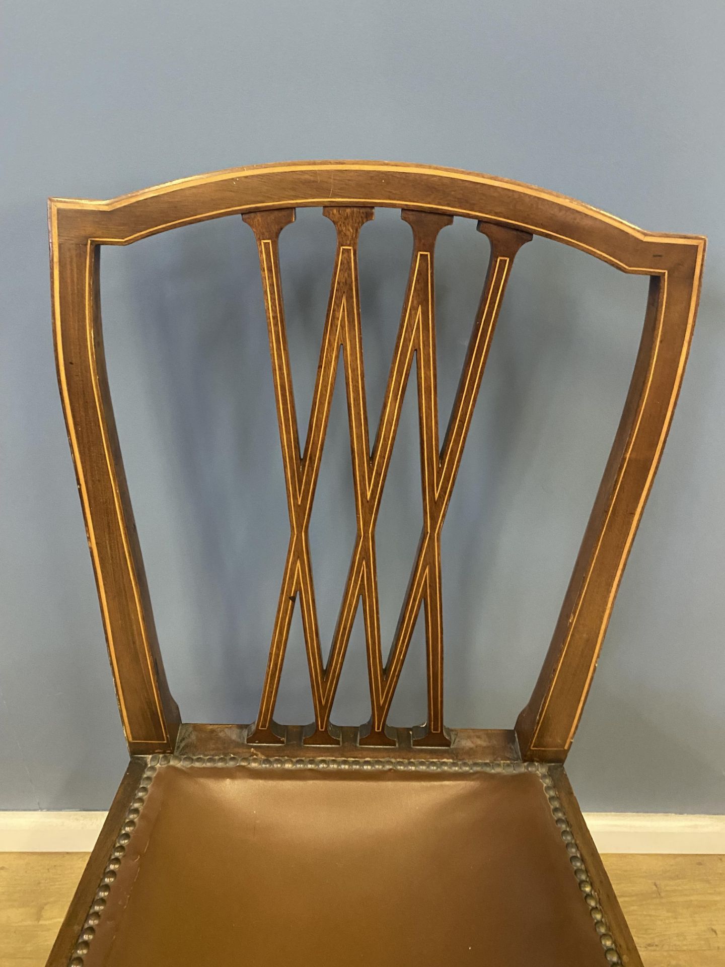 Two Mahogany dining chairs - Image 3 of 4