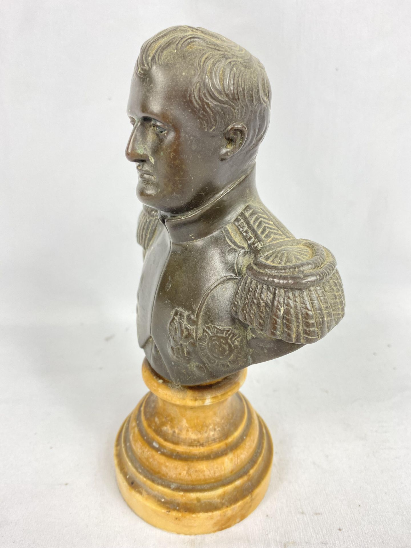 Bronzed bust of Napoleon on marble base, signed Renault. From the Estate of Dame Mary Quant - Image 2 of 4