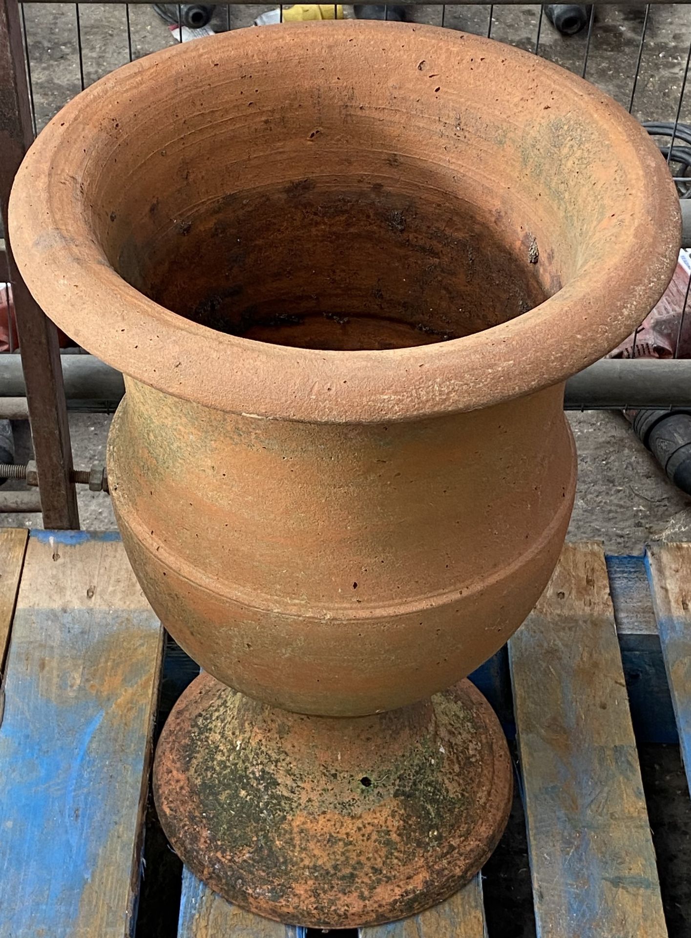 Terracotta urn planter. From the Estate of Dame Mary Quant - Image 2 of 3