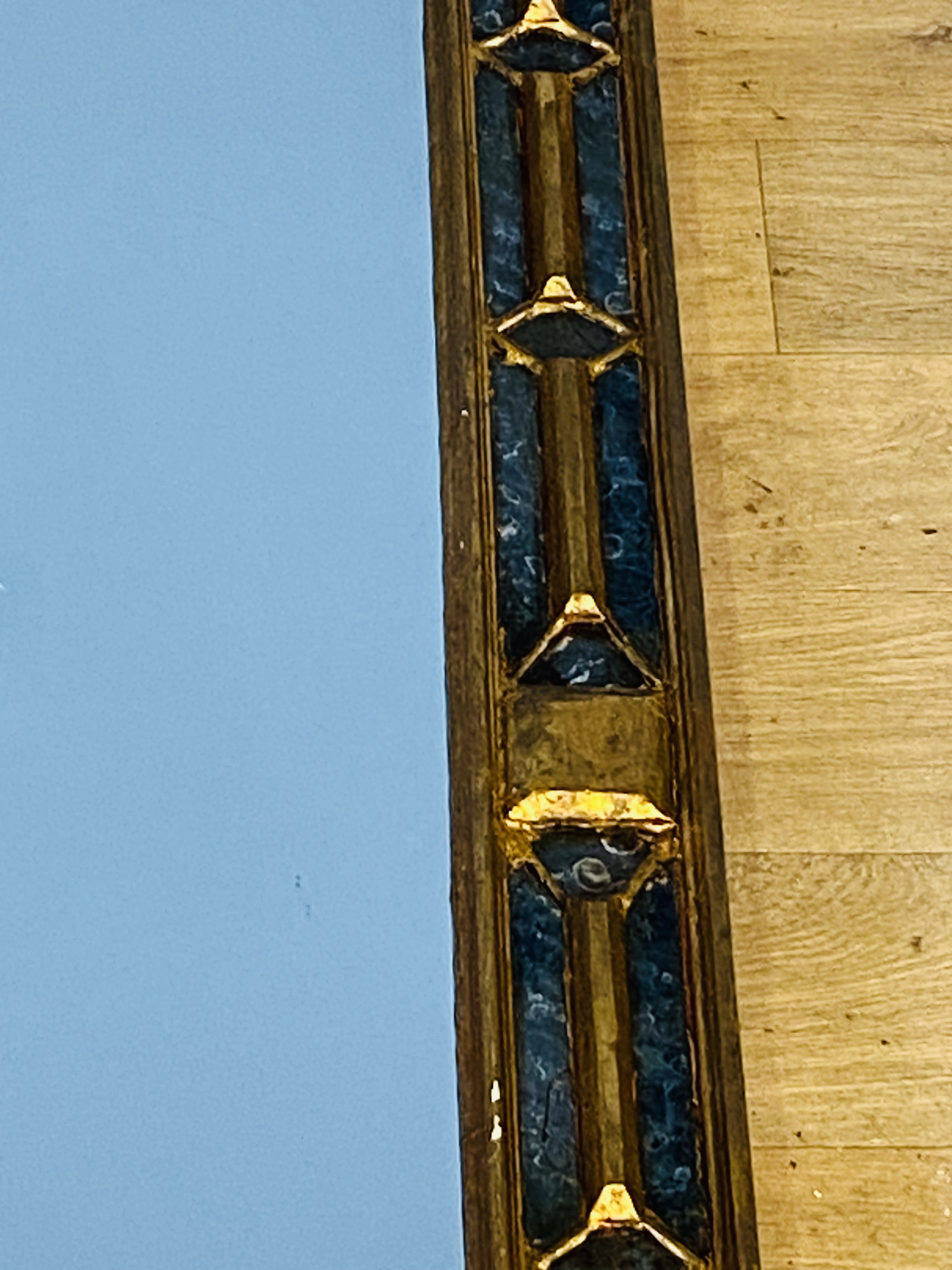 Gilt framed pillar mirror. From the Estate of Dame Mary Quant - Image 4 of 4