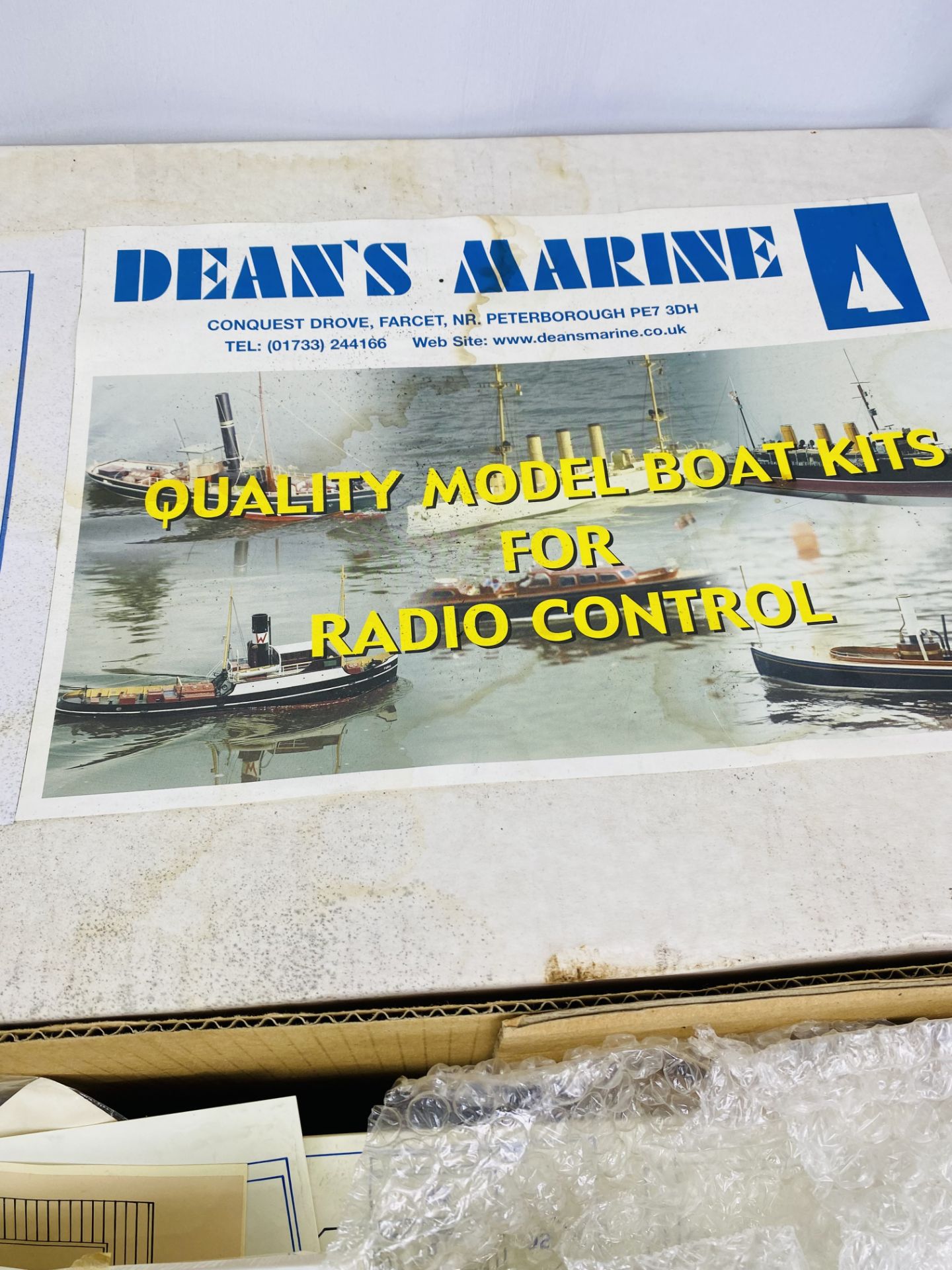 Deans marine 1:48 scale model kit of the 1904 steam yacht Media in original box. - Image 3 of 5
