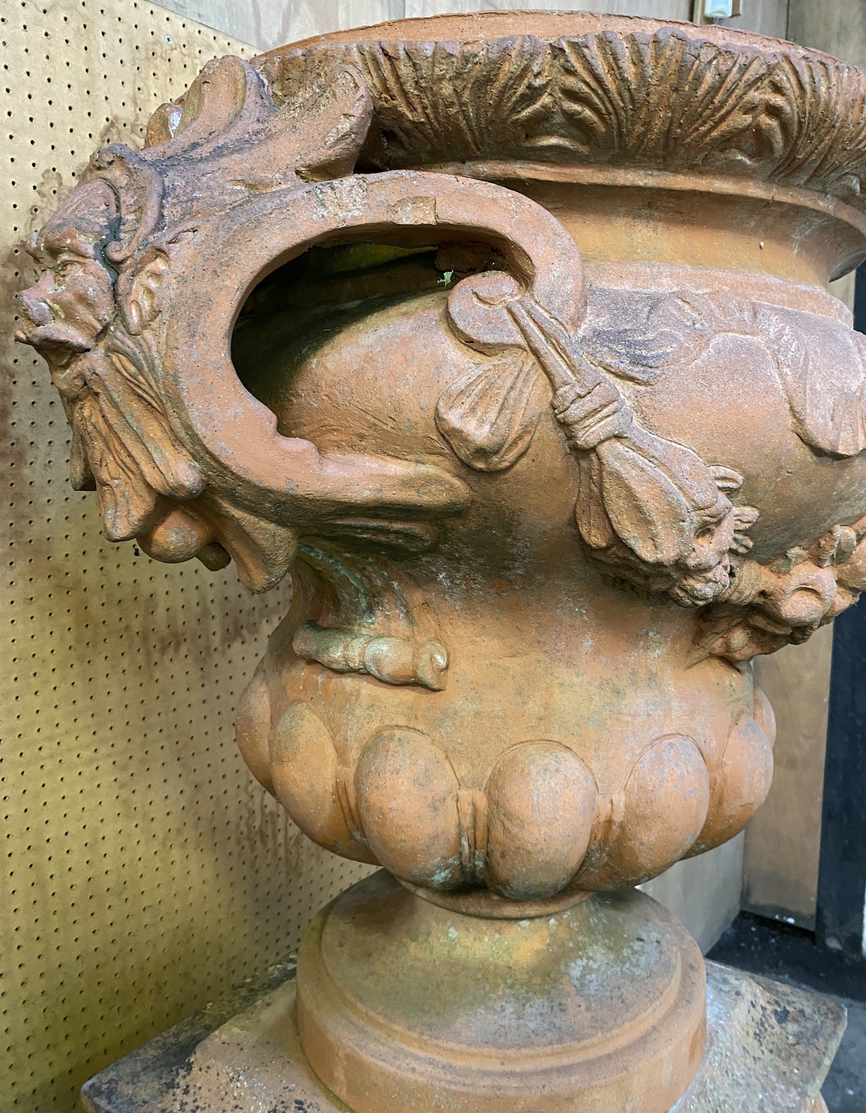 Pair of terracotta campagna form urns. From the Estate of Dame Mary Quant - Image 7 of 14