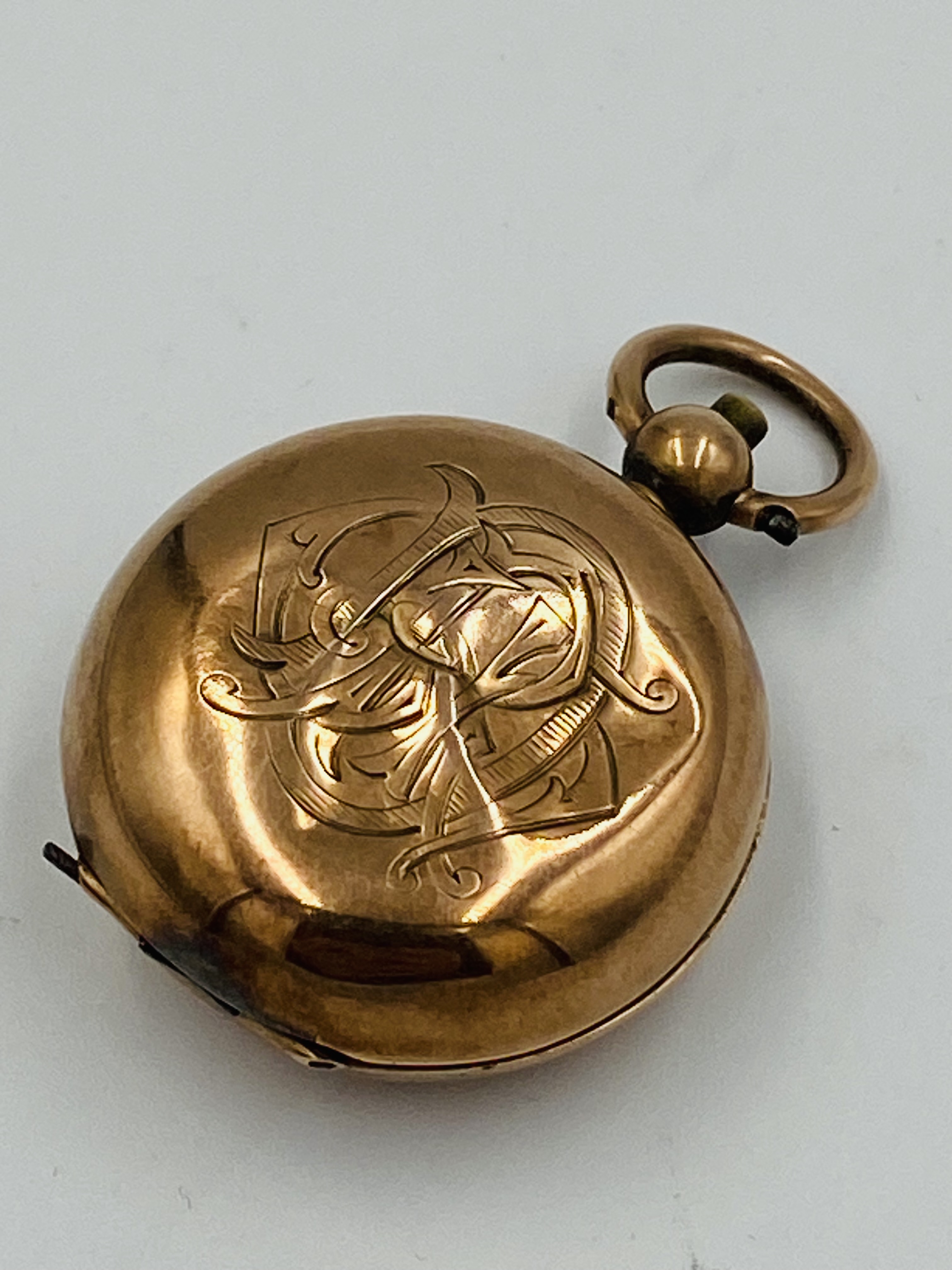 9ct gold coin holder, Birmingham 1899 - Image 2 of 4