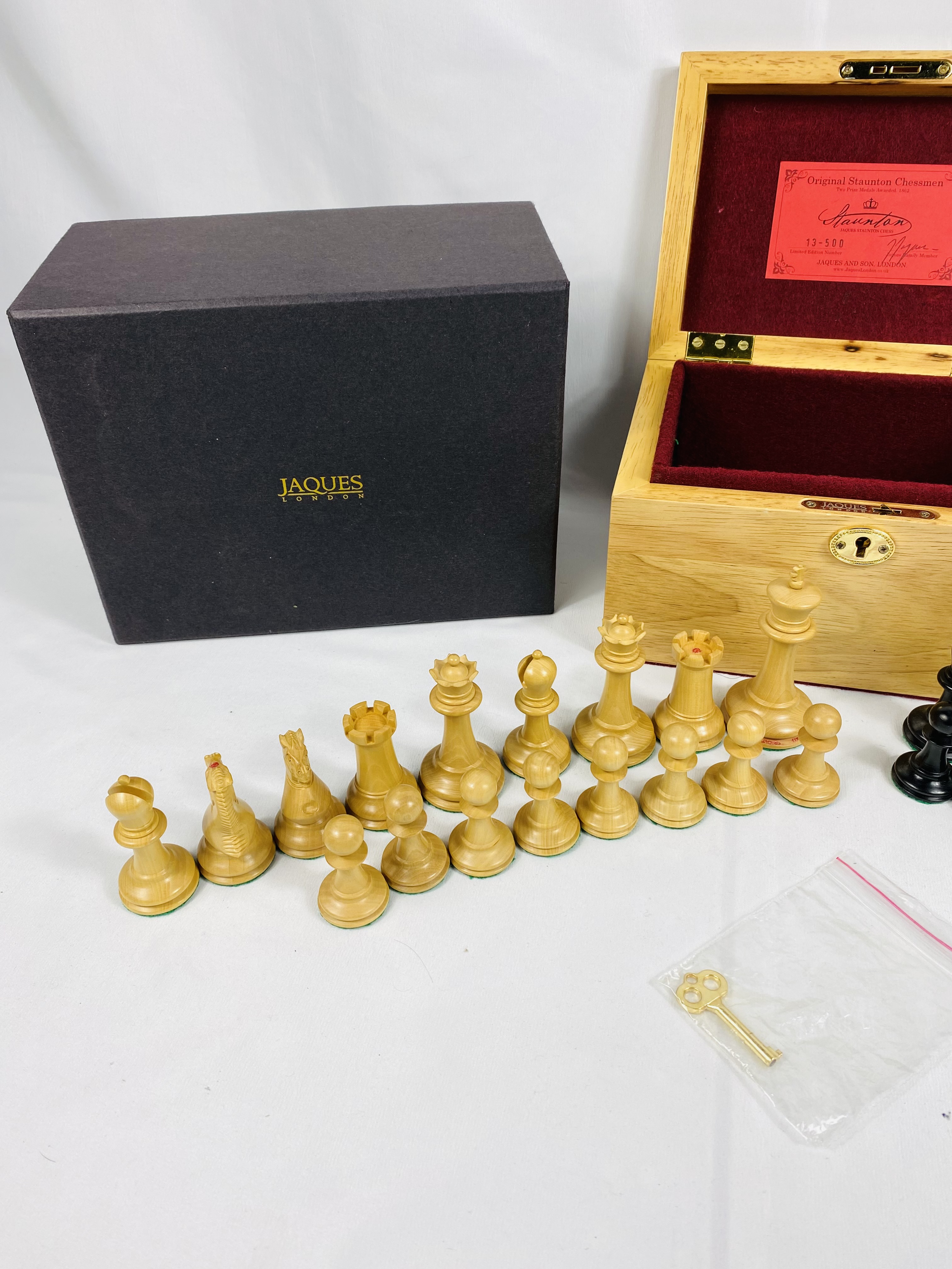 Jacque and Son Staunton limited edition chess set - Image 2 of 5