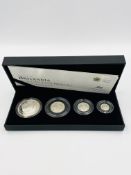 Royal Mint 2012 Britannia four coin silver proof set