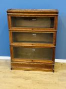 Three tier Globe-Wernicke bookcase