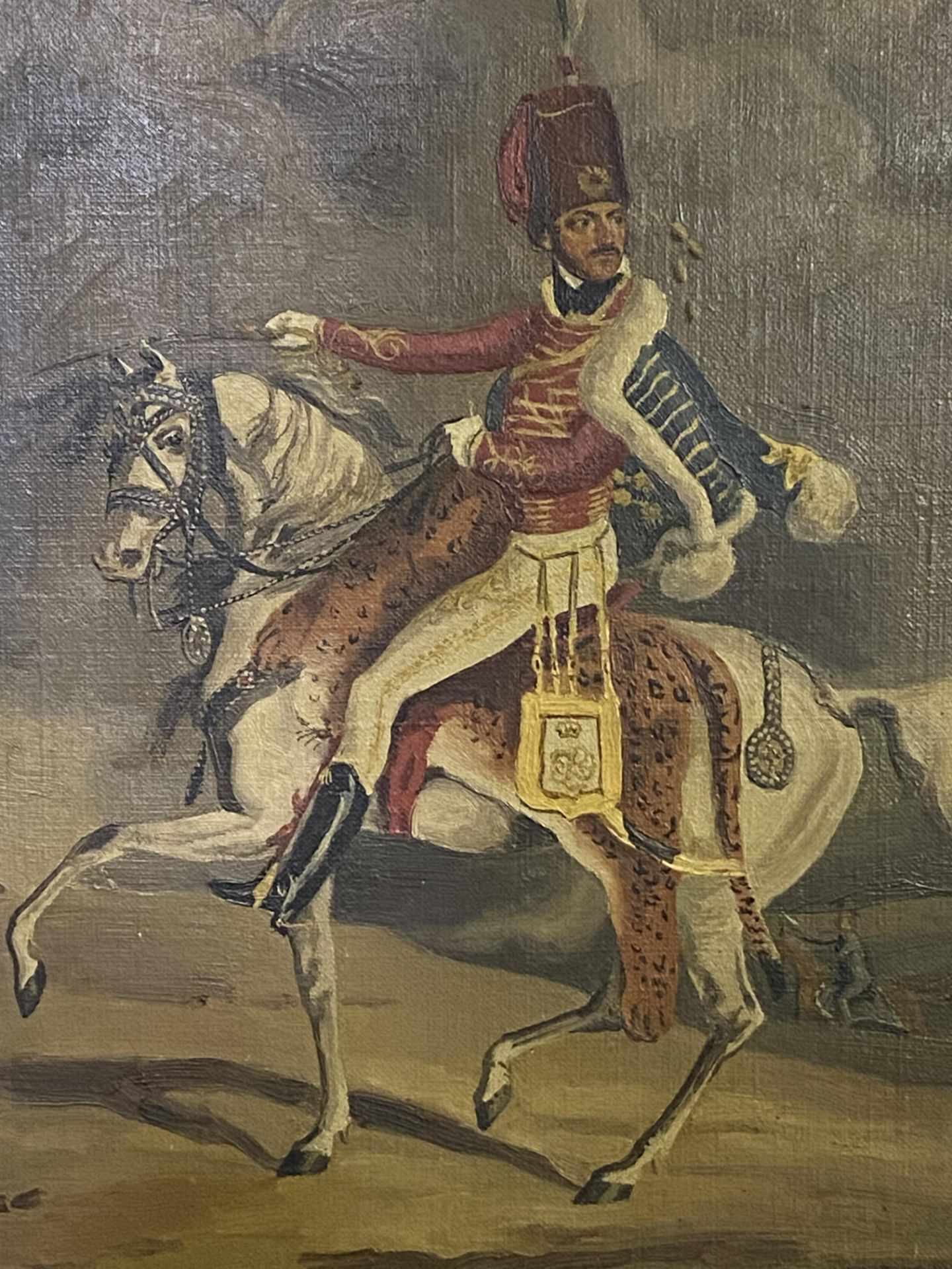 Framed oil on canvas, The Marquis of Anglesea. From the Estate of Dame Mary Quant