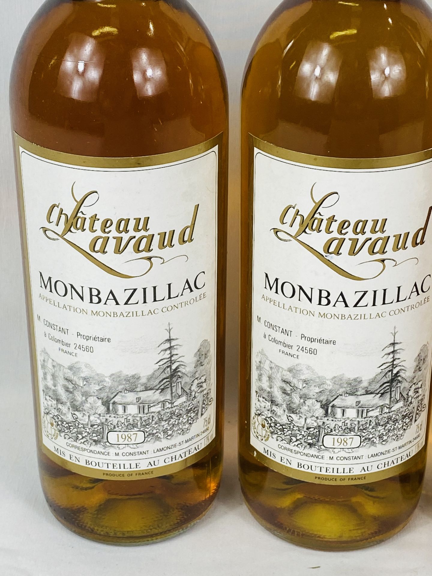 Three 75cl bottles of Monbazillac Château Lavaud, 1987 - Image 3 of 3