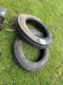 Pair of 600/19 tyres