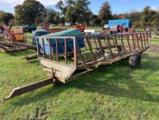 Cattle feed trailer